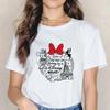 Disney Castle 90S Tops Mickey Mouse Cotton T-shirts Pink Minnie Graphic Kid Shirt Fashion Blouses Summer Women Harajuku Clothing