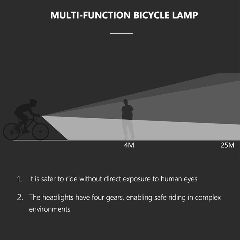 T6 LED Bicycle Front Light 10W 6 Modes USB Rechargeable Front Lamp MTB Bike T6 LED Bicycle Front Light 10W 6 Modes USB Rechargeable Front Lamp MTB Bike