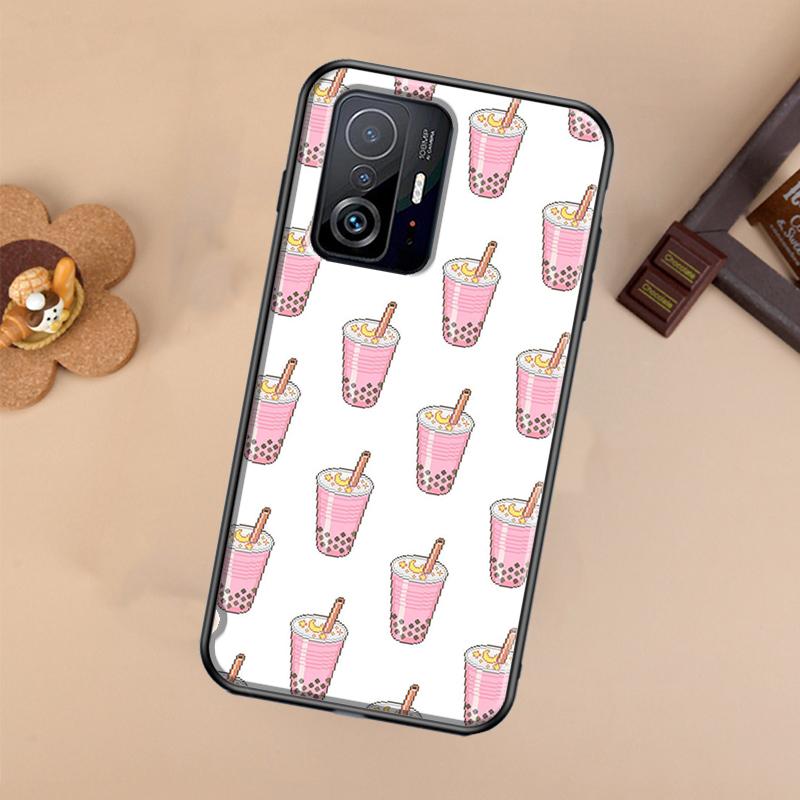 Boba Milk Tea Case For Xiaomi POCO X7 Pro X3 X5 X6 F3 F5 F6 M6 Pro 11T 12T 13T 14T Pro 13 14 Ultra Cover