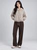 Women S Vintage Plaid Hooded Long Sleeve Casual Jacket