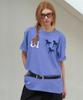 NP STUDIO 81 Logo Oversized Short Sleeve T-Shirt [ Dust Blue ]