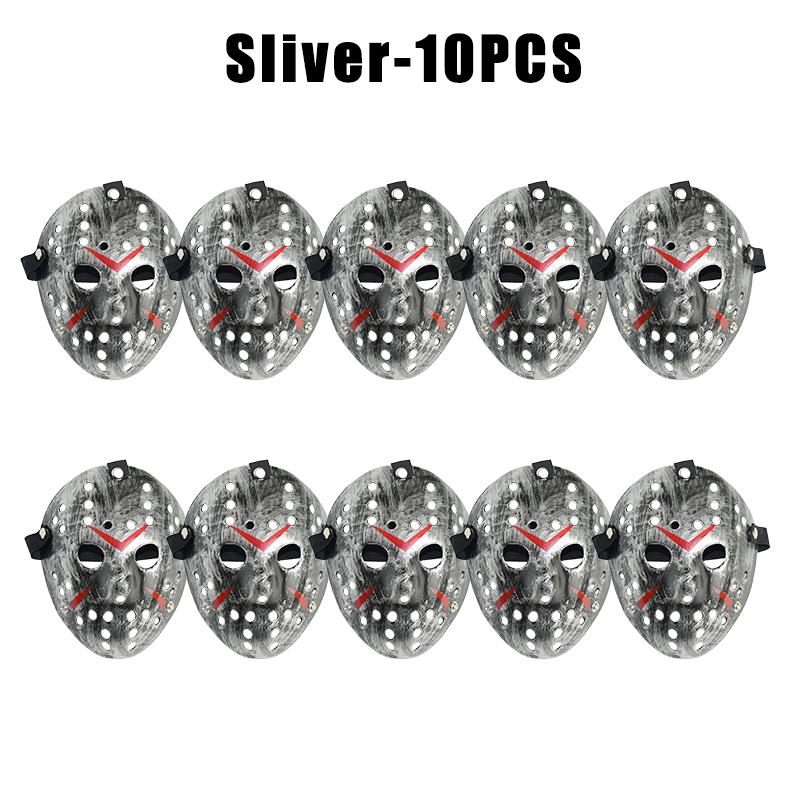 Dual Holiday Horror Mask Resin Terrifying Death Face Halloween Christmas Masquerade Prop Adjustable Haunting Wearable