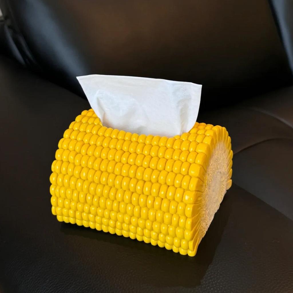 Cream Style Thriving Bread Tissue Box, Home Living Room Paper Box, Simulated Cream Toast Bread Shape