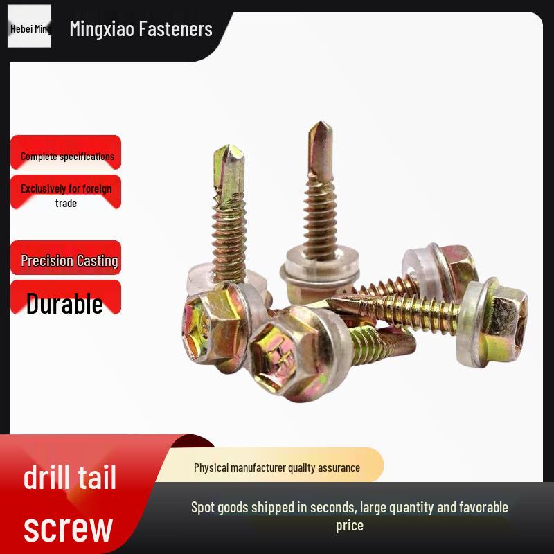Galvanized Steel Self-Tapping Hex Head Screws for Metal Sheets – 4.8M5.5