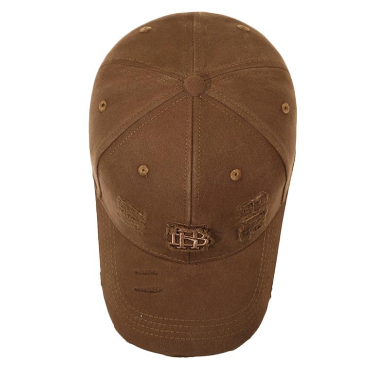 Hole Cotton Hat Embroidered Baseball Cap Unisex Outdoor Sun Hat