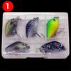 Foreign Trade Live Bait Plastic Chubby Type 1.5G Mini Bait Box with Hooks Fishing Lure Set