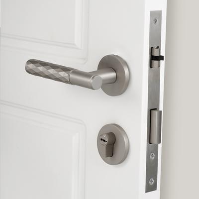 Dooroom Brass Hammered Door Lock Nickel Drawing Set Interior Bedroom Bathroom Double Wood Door Lever Set Dummy Privacy Passage