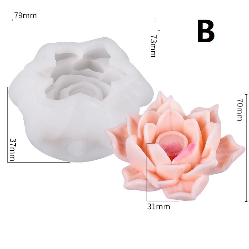 Rose Silicone Molds For Diy Flowers Fondant Cupcake Chocolate Candy Ice Cream Sugar Desserts Candle Soap Plaster Resin Mold