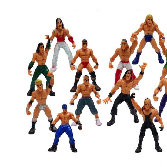 1 Set Wrestling Playset Realistic DIY Mini Wrestling Action Figure Play Set for Kids