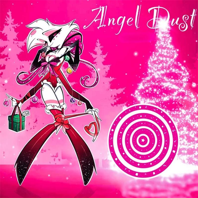 Hazbin Hotel Angel Dust Vaggie Husk Vox Adam Valentino Alastor Custom Acrylic Stand Desktop Ornament Festival Gift