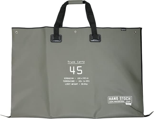 SLOWER 70 x 42 x 6 cm Car Trunk Luggage Waterproof Sheet OLIVE Green (Outdoor Tote Bag, Leisure Sheet Suguremono) HANG STOCK TRUNK CARRY SLW137