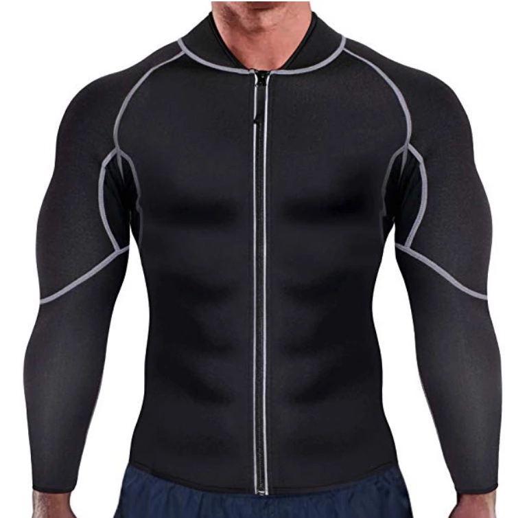 Men's Neoprene Sweat-Inducing Fitness Vest for Body Shaping