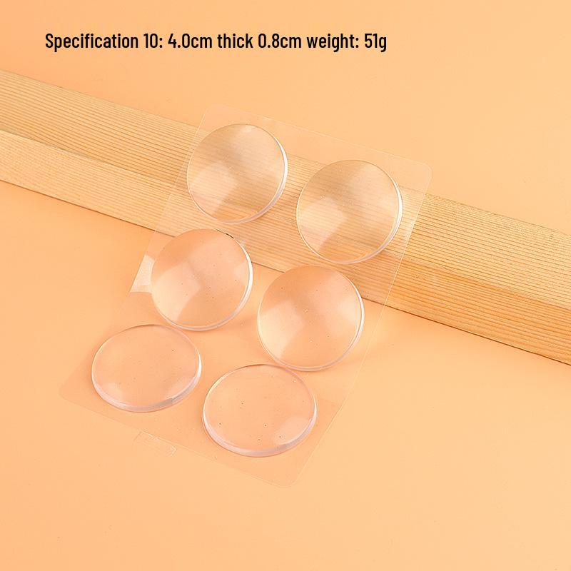 Reusable Transparent Silicone Anti-Collision Strip & Non-Slip Pad for Cabinets, Drawers, Glass, and Walls