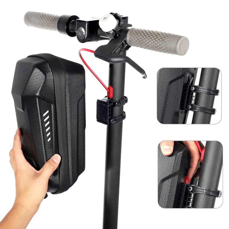 Electric Scooter Bag Storage Electric Bike Handlebar Bag Scooter Storage Bag With Large Capacity Waterproof Front Handlebar Bag