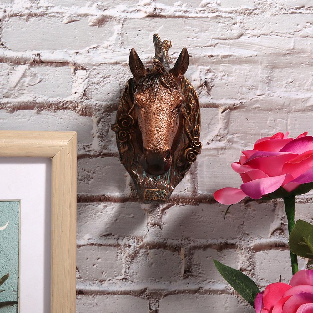 Vintage Tierform Wandhaken Mantelhaken Heimdekoration für Badezimmer Schlafzimmer(Pferdeform )