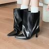Pointed Toe Women Ankle Boots High Heels Fashion Designer Shoes Winter Dress Luxury Pumps 2025 Dress Goth Chelsea Boots Mujer