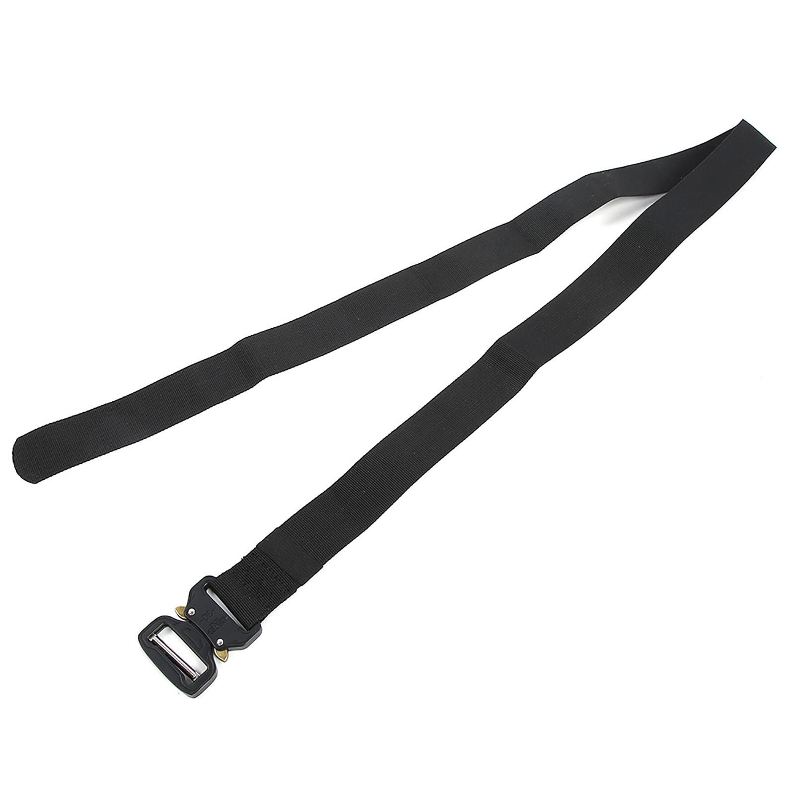 

Outdoor Multi Function Military Training Nylon Buckle Belt Strap Men Waistband 3.8x125cm(черный ) чёрный