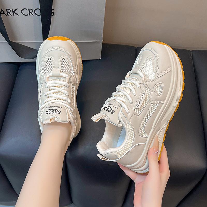 

Stepping on shit women s shoes 2025 summer breathable mesh casual versatile soft sole running tide brand sports shoes women s models 40