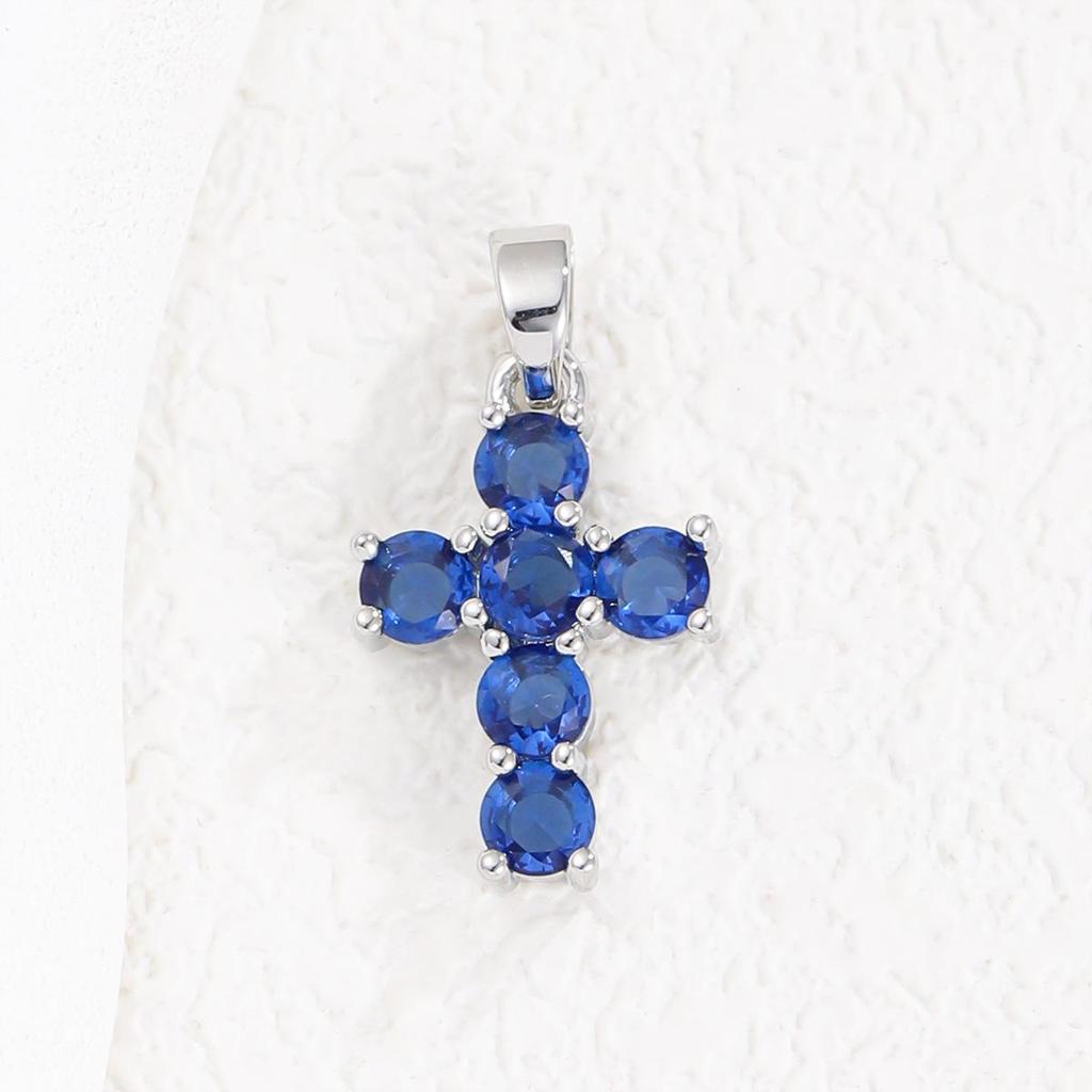 Exquisite Copper Micro-Plated Gold Birthstone Pendant for Every Month