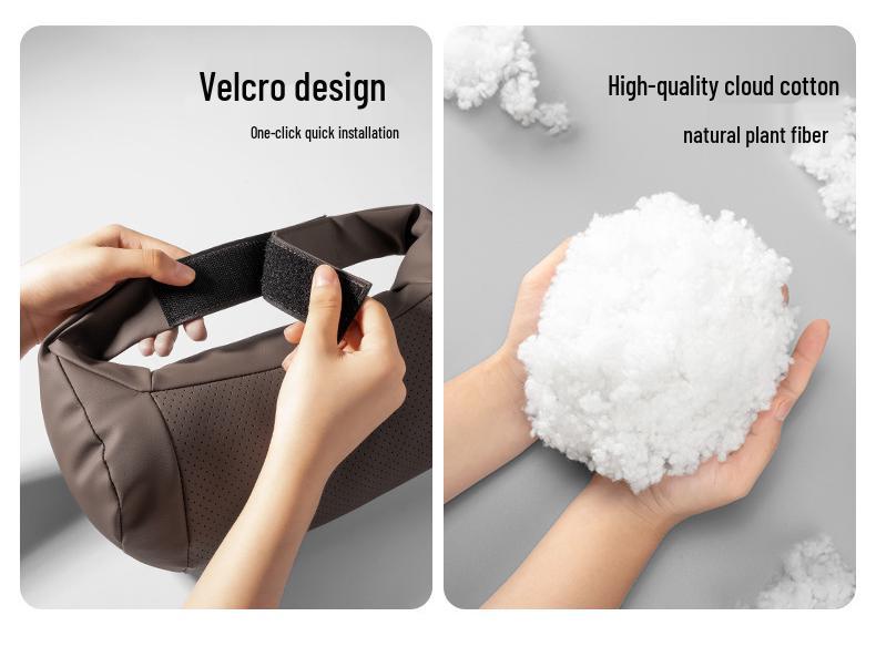 Kashidon Headrest & Lumbar Support Pillow for Maybach S-Class Mercedes Car Seat