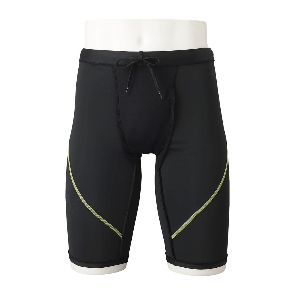 MIZUNO Half Spats 3D N2JB1611 Black x Small Men's (26cm Inseam, Cups) 93 Lime, Size