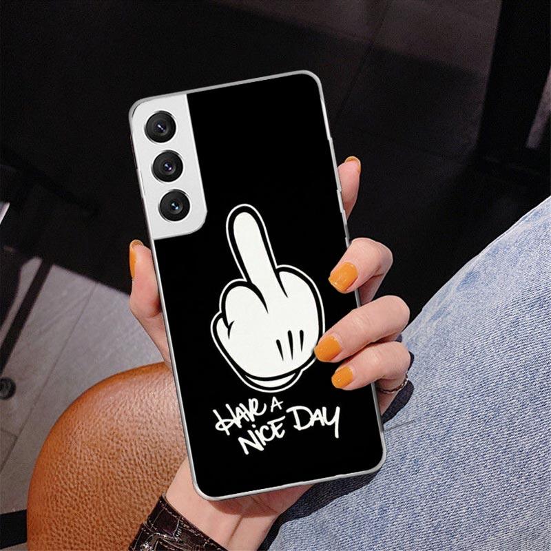

Middle Finger Phnoe Case for Samsung Galaxy S26 S25 Edge S23 S24 Ultra S22 Plus S21 S20 FE Unique Cover Soft Coque Galaxy S25 S2 Samsung S21 Ultra
