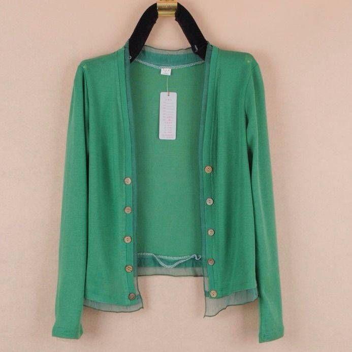Women's Lightweight Summer Knit Cardigan with Lace Trim, Sun-Protective, Plus Size, Long-Sleeve Outerwear