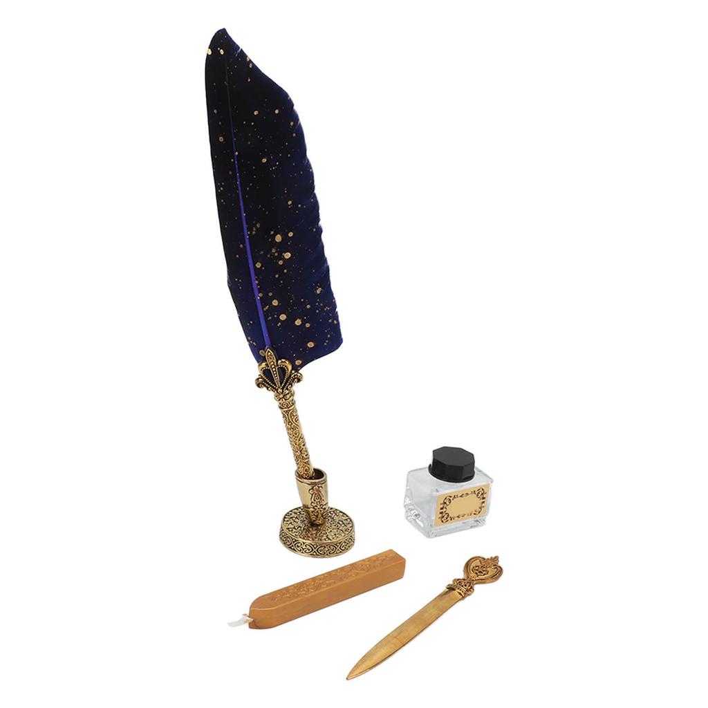 Quill Pen Set Exquisite Retro Smoothing Writing   Pen Caligraphy Pen Kit with Multiple Replacement Nibs