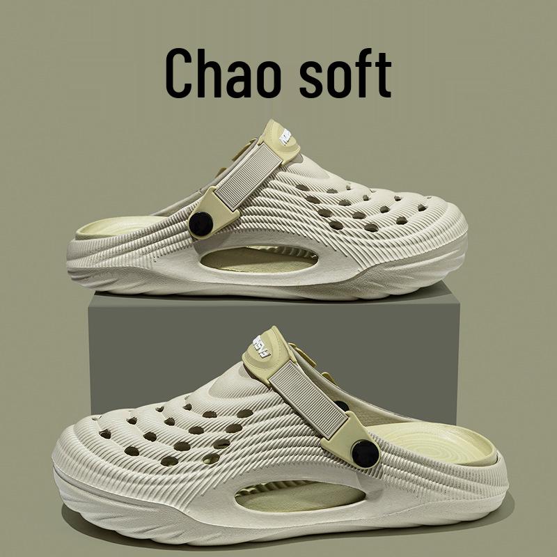 2025 Heren Zomer Strand Sandalen met Dikke Zool en Gesloten Teen