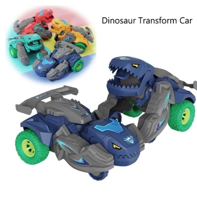 Kouzlo Děti Dino Auto Posuvné Transformace Kluci Dárky Hračka Setrvačná deformace Dinosaurus Auto Auto