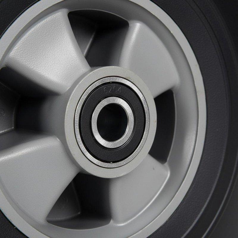 Puncture-Resistant Trolley Wheel Shock Absorbing Firm Rubber Wheel Professional-Grade Hardware Effortless Rolling for Workshop