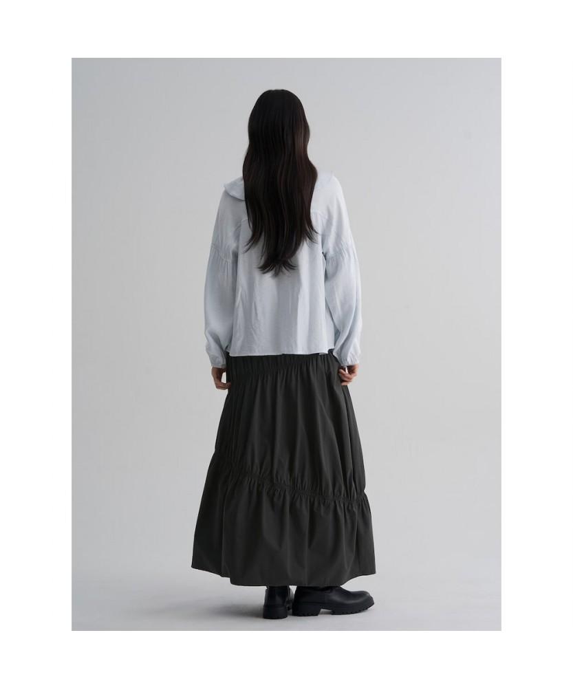 8SECONDS Shirred Long Skirt Black