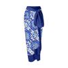 European & American Holiday Print Midi Skirt: Women's Tie-up Beach Style One-piece, Hot-selling 22067841