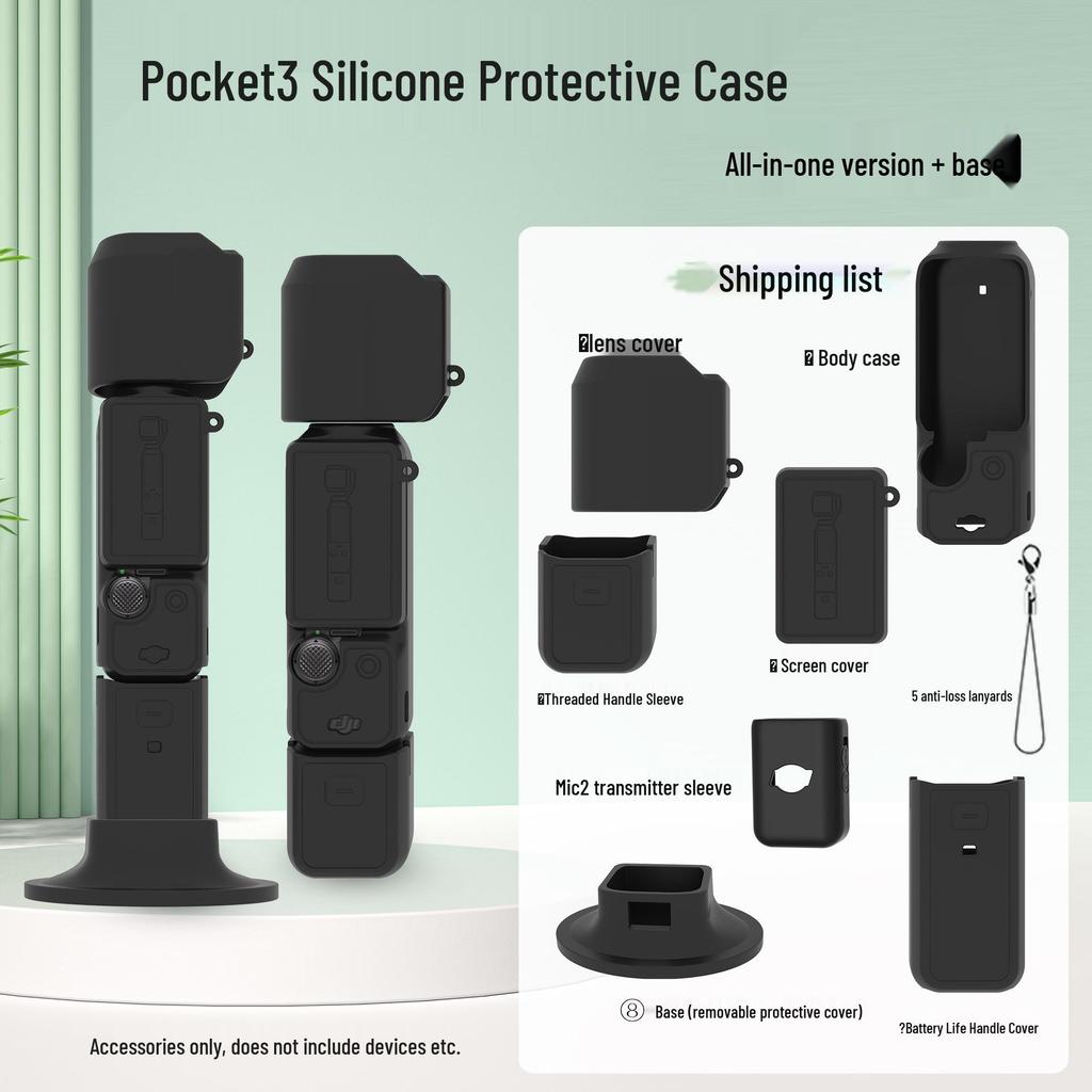 Silikonowe etui ochronne DJI Osmo Pocket 3 na gimbal i obiektyw aparatu