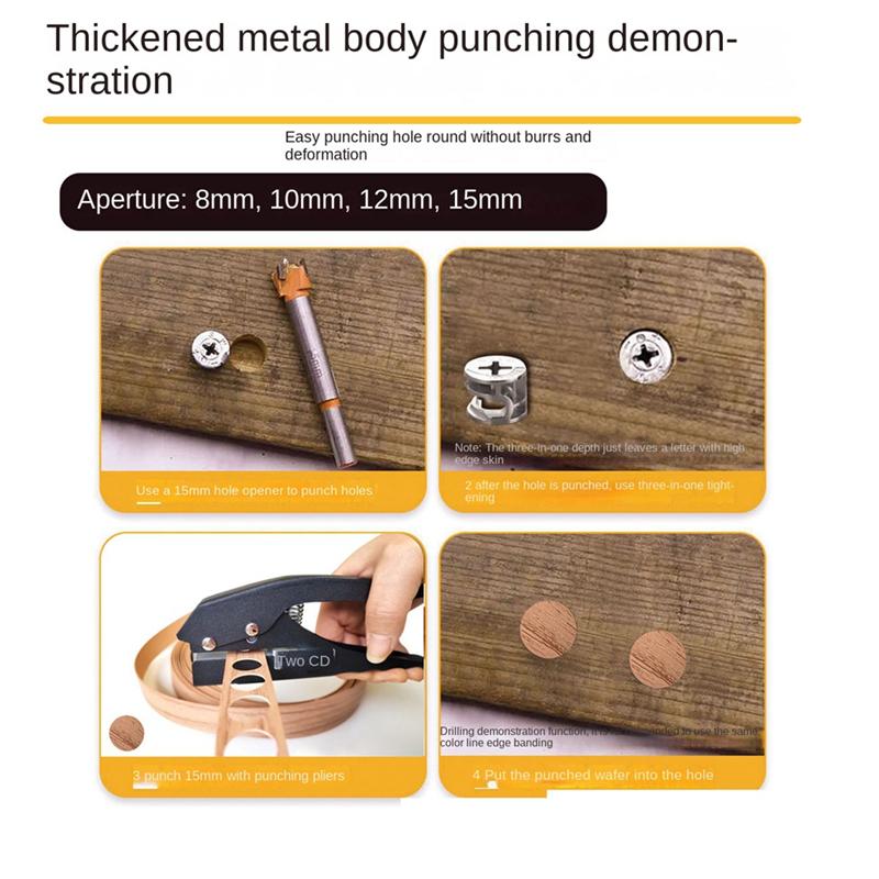 10Mm Circle Hole Punch Paper Punch Hand-Held Round Single Hole Punch For ID Cards PVC Cards Badge Photos Durable