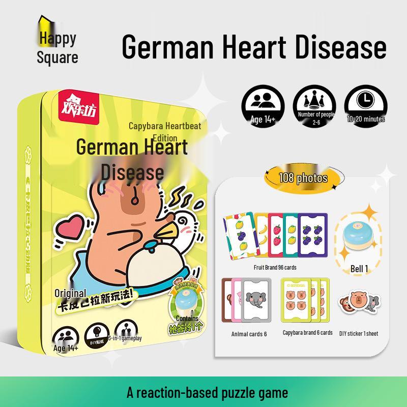 Capybara Heart: Cute & Educational Children s Card Game