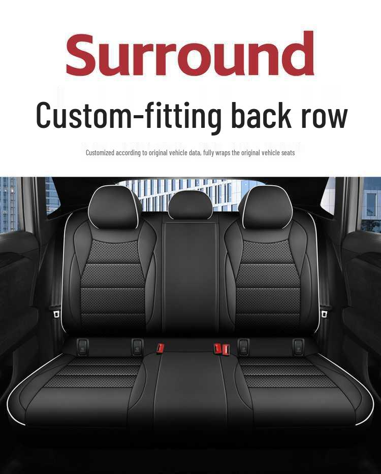 Universal Perforated Leather Car Seat Cushions for Haval H6L, All-Season, Full Surround, Fits 26 Models