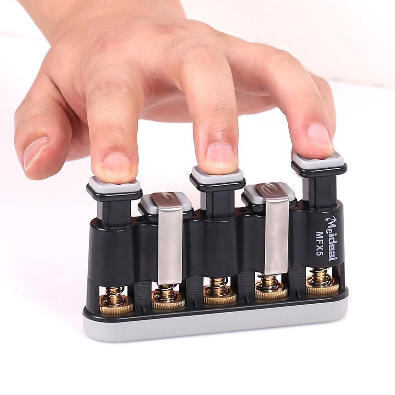 Adjustable Five-Finger Piano & Guitar Finger Strength Trainer with Copper Core