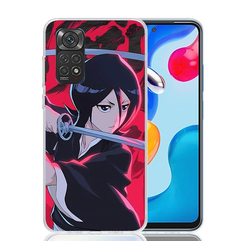 Bleach Kuchiki Rukia Phone Case For Xiaomi Redmi Note 15 14 13 12S 12 Pro Plus 11S 11E 11 11T 10S 10 Art Soft Pattern Cover Redm