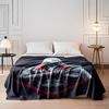 Hooded Warrior Art with Dual Daggers Design Flannel blanket for bedroom, living room, sofa, and nap sofas.