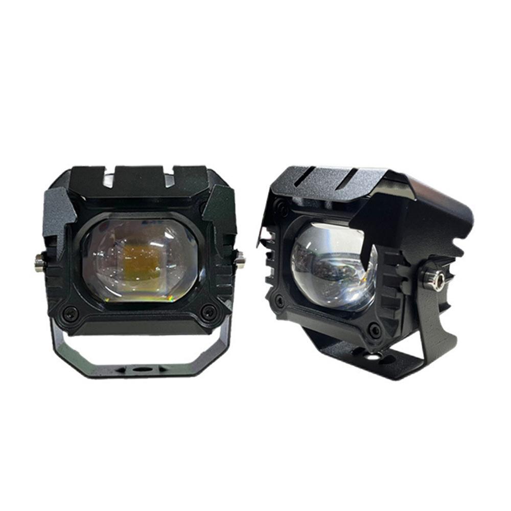 15W Motorcycle Spotlight IP68 Waterproof LED Work Light with 180 Degree Adjustable Bracket