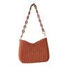 Straw Woven Shoulder Bag For Women Small Summer Beach Travel Crossbody Handbag Classical Satchel Purse