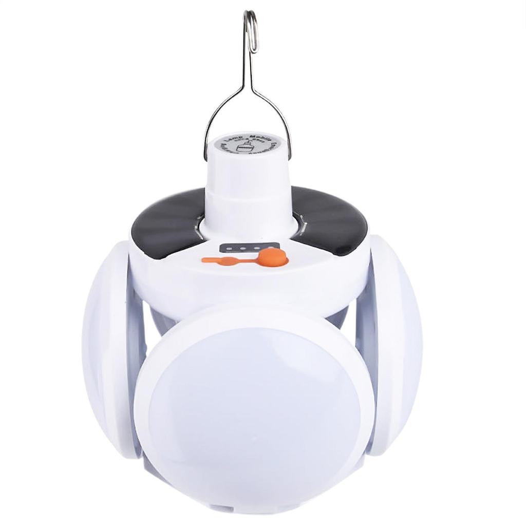 LED Solar Lamp Folding Football Light Portable Outdoor Emergency Lighting Tool