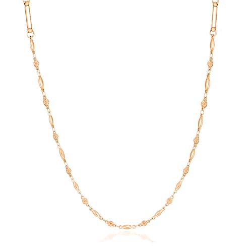 

MAYA&CANA Women s Stylish Magnetic Necklace, 200mt, Two Magnetic Strips, Surgical Stainless Steel Necklace, 45cm Chain, Gift Box Included (Pink Gold)