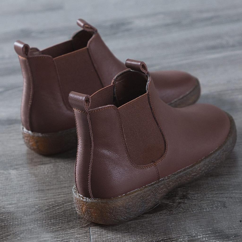 Chelsea Casual Side Gore Ankle Outdoor Genuine Thick For Easy To Cm [LEDE] Women's Boots, Boots, Boots, Boots, Shoes, Leather, Sole, Hakama,