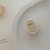 Korean Celebrity Pearl Hairpin: Elegant Shark Clip for Women