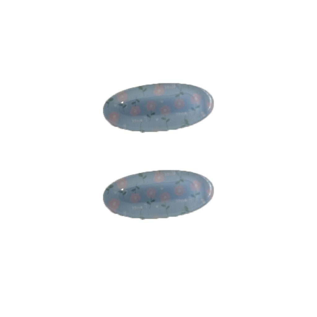 Korean Floral Hair Clip Women Fresh Cute Oval Duckbill Clip Versatile Side Clip Hair Accessories