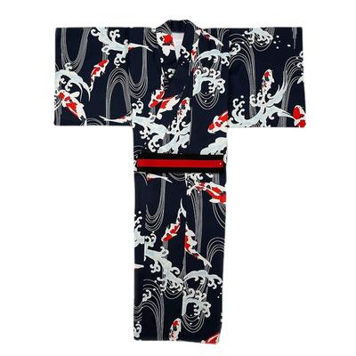 Yukata Set Waist Belt Easy To Dress Yukata Set Summer Clothes Festival Fireworks Yukata Cool Simple Plain Japanese Clothes One Size Fits [LanBuff]