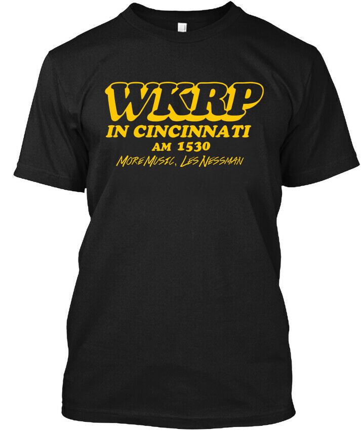 NWT WKRP in Cincinnati American Sitcom TV Show Graphic Retro Logo S-3XL Unisex T-Shirt
