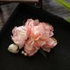 Vintage Seidenpfingstrosen Haarspange, Elegantes Hanfu Kopfschmuck-Accessoire